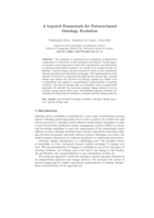 A layered framework for pattern-based ontology evolution