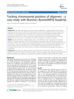Tracking chromosomal positions of oligomers: a case study with Illumina's BovineSNP50 beadchip