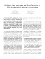Mediated Data Integration and Transformation for Web Service-based Software Architectures