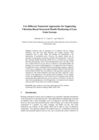 Two Different Numerical Approaches for Supporting Vibration-Based Structural Health Monitoring of Gear Train Systems