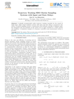 Tracking SISO Marine Sampling Systems with Input and State Delays