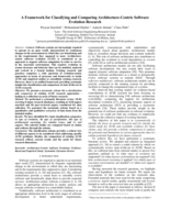 A Framework for Classifying and Comparing Architecture-Centric Software  Evolution Research