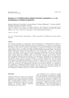 Response of 1,2-dichloroethane-adapted microbial communities to ex-situ biostimulation of polluted groundwater