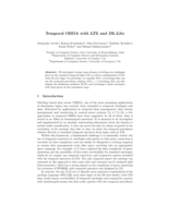 Temporal OBDA with LTL and DL-Lite
