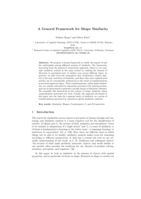 A General Framework for Shape Similarity