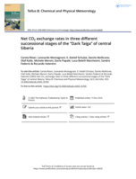 Net CO2 exchange rates in three different successional stages of the "Dark Taiga" of central Siberia