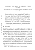 An Analysis of issues against the adoption of Dynamic Carpooling