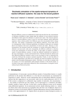 Stochastic simulation of the spatio-temporal dynamics of reaction-diffusion systems: the case for the bicoid gradient.