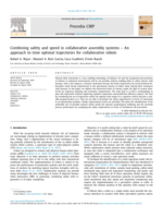 Combining safety and speed in collaborative assembly systems: An approach to time optimal trajectories for collaborative robots