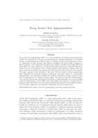 Fuzzy answer sets approximations