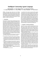 Intelligent contracting agents language