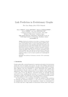 Link prediction in evolutionary graphs the case study of the CCIA network