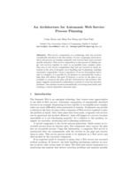 An architecture for autonomic web service process planning