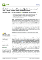 Shelf Life Extension and Nutritional Quality Preservation of Sour Cherries through High Pressure Processing