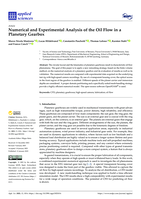 Numerical and Experimental Analysis of the Oil Flow in a Planetary Gearbox