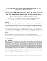 Evaluation of different scenarios to switch the whole regional bus fleet of an Italian Alpine region to zero-emission buses