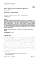 Option-Implied Skewness and the Value of Financial Intermediaries