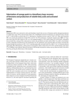 Valorization of orange peels in a biorefinery loop: Recovery of limonene and production of volatile fatty acids and activated carbon