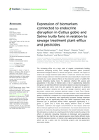 Expression of biomarkers connected to endocrine disruption in Cottus gobio and Salmo trutta fario in relation to sewage treatment plant-efflux and pesticides