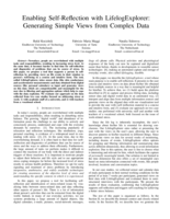 Enabling self-reflection with LifelogExplorer: Generating simple views from complex data