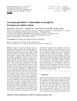 Assessing agriculture's vulnerability to drought in European pre-Alpine regions
