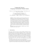 Configurable Declare: Designing Customisable Flexible Process Models