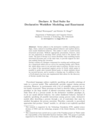 Declare: A tool suite for declarative workflow modeling and enactment