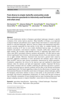 From diverse to simple: butterfly communities in South Tyrol erode from extensive grasslands to intensively used farmland and urban areas