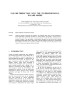 Failure Prediction Using the Cox Proportional Hazard Model