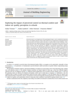 Exploring the impact of perceived control on thermal comfort and indoor air quality perception in schools