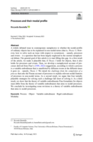 Processes and their modal profile