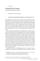 Funding Climate Change: a subnational government perspective