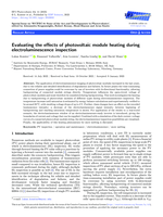 Evaluating the effects of photovoltaic module heating during electroluminescence inspection