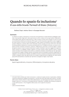 Quando lo spazio fa inclusione: il caso della Scuola Turmatt di Stans (Svizzera)