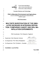 Multisite investigation of the simulated increase in nitrogen deposition: comparing canopy and soil manipulation experiments