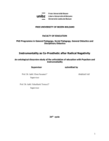 Instrumentality as Co-Prosthetic after Radical Negativity: An ontological discursive study of the articulation of education with Populism and Instrumentality