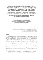 Horizontal cooperation and financial relations in Spain: An analysis on how the Autonomous Communities set the agenda for the reform of territorial financing