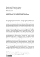 Cultures in Mountain Areas: Comparative Perspectives: Introduction