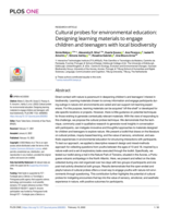 Cultural probes for environmental education: Designing learning materials to engage children and teenagers with local biodiversity