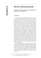 I progressi e i risultati di apprendimento degli alunni con disabilità in contesti inclusivi