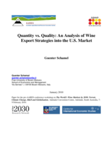 Quantity vs. Quality: An Analysis of Wine Export Strategies into the U.S. Market