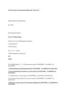 Theorieorientierte Organisationsleitlinien für Call Center