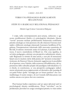 Verso una pedagogia radicalmente relazionale