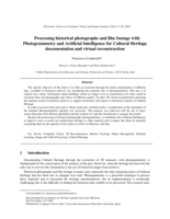 Processing historical photographs and film footage with Photogrammetry and Artificial Intelligence for Cultural Heritage documentation and virtual reconstruction