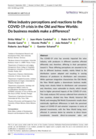 Wine industry perceptions and reactions to the COVID-19 crisis in the Old and New Worlds: do business models make a difference?