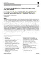 The rhythm of the night: patterns of&nbsp;activity of the European wildcat in the Italian peninsula