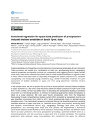 Functional regression for space-time prediction of precipitation-induced shallow landslides in South Tyrol, Italy