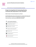 Proper Scoring Rules for Evaluating Density Forecasts with Asymmetric Loss Functions