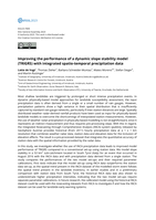 Improving the performance of a dynamic slope stability model (TRIGRS) with integrated spatio-temporal precipitation data