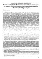 Nuovi agricoltori e trasformazione eco-sociale per le aree interne: Processi di innovazione e costruzione sociale della qualità in Trentino Alto-Adige e Liguria